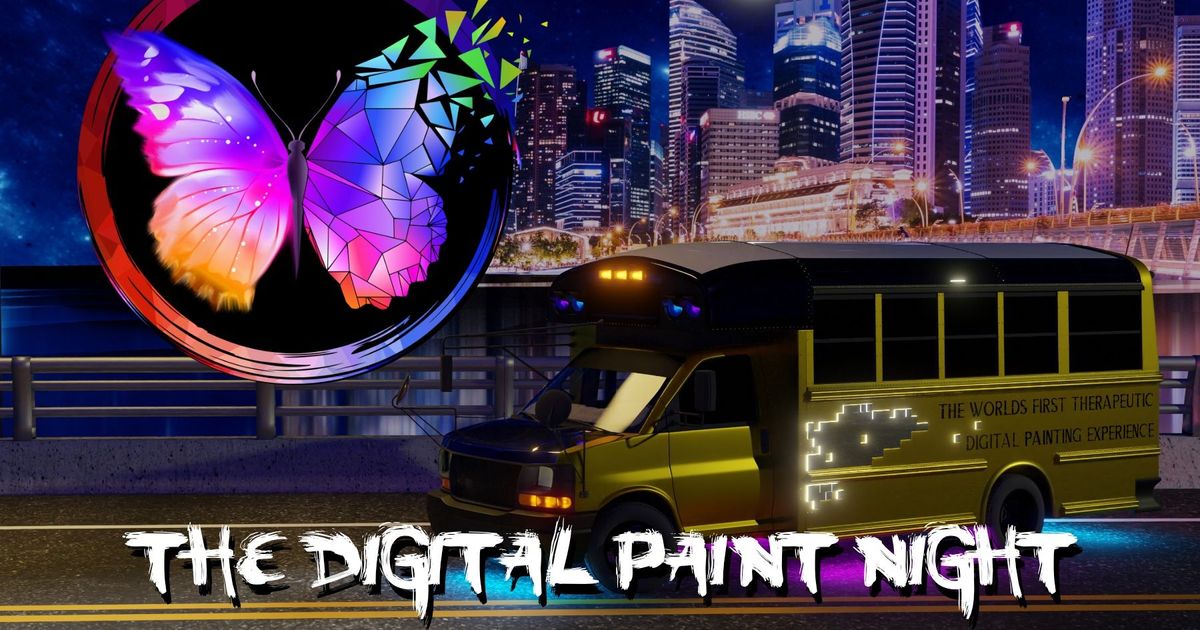 Digital Paint Night RockStar Billionaire 8th Wall