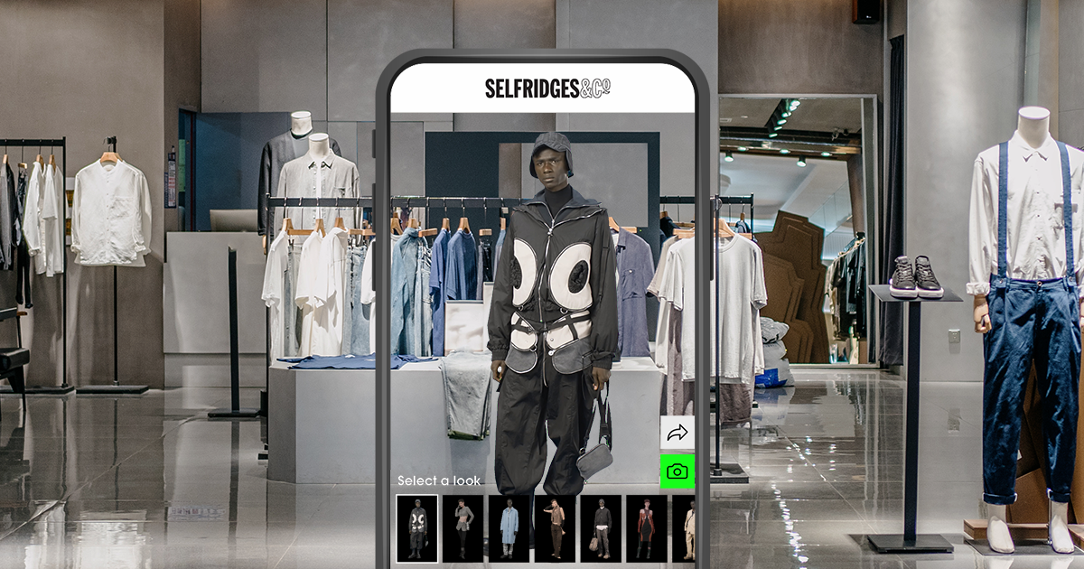 Selfridges AW22 InStore AR Rose Digital 8th Wall
