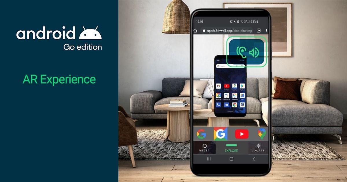 Android Go AR Experience Spark Labs 8th Wall