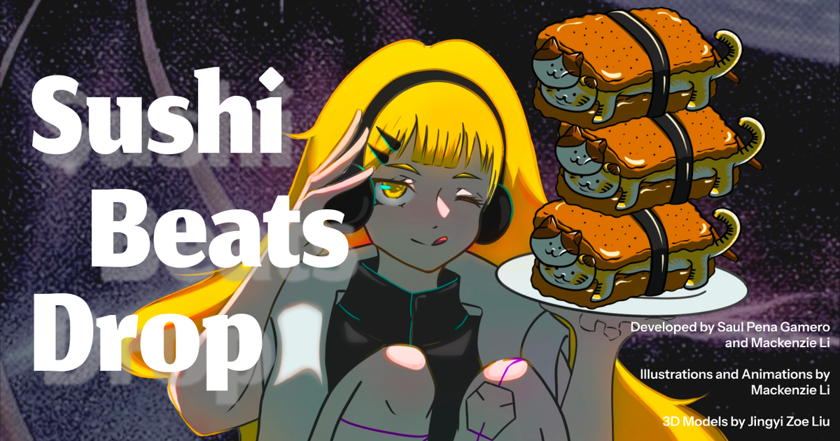Sushi Beats Drop | Saul Pena Gamero | 8th Wall
