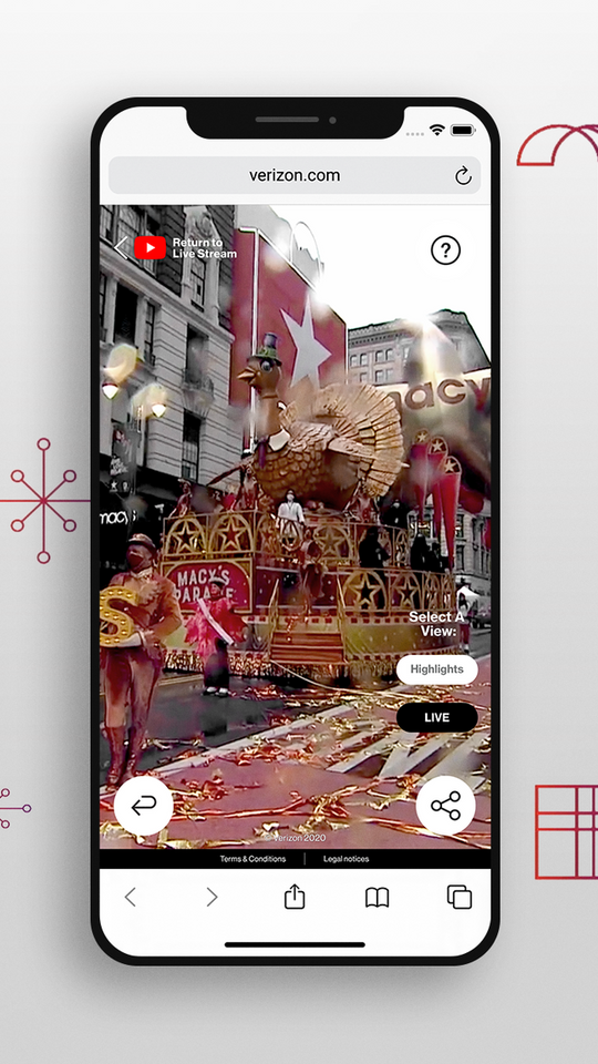 Verizon 360 camera discount macy's day parade