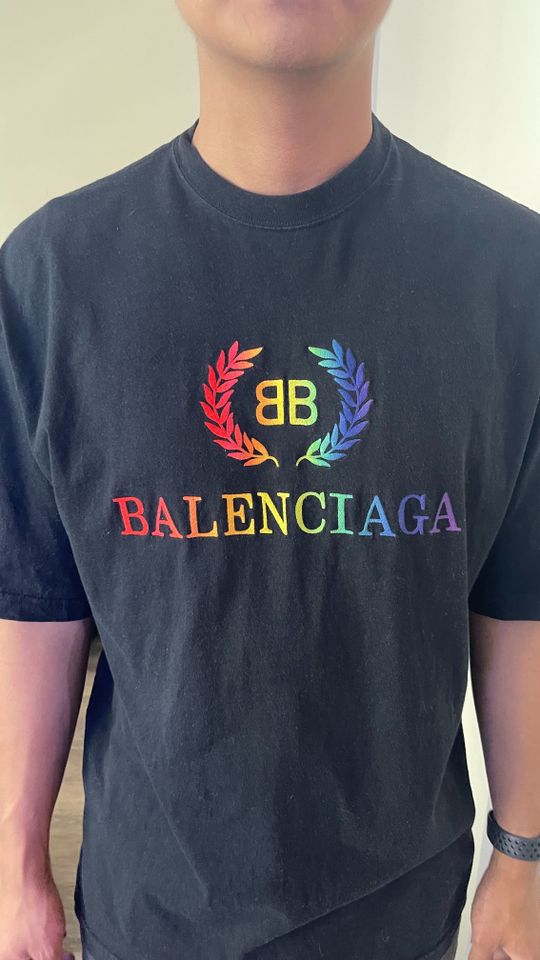 Balenciaga on sale pride shirt